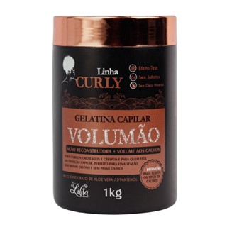 Gelatina Sos Curly Volta Cachos 1Kg Mascara Cabelo Transição Lilita Cosméticos Creme Hidratante Cacheado Crespo Ondulado