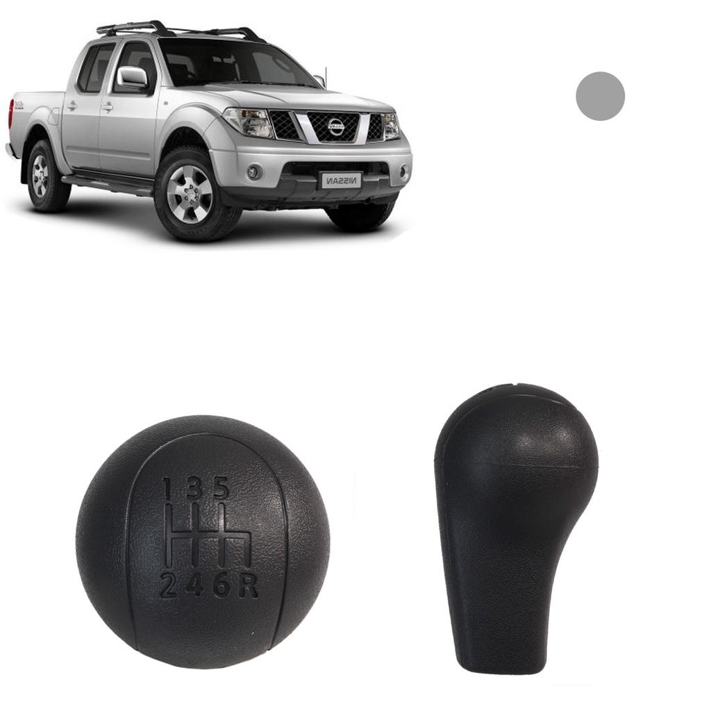 Manopla de Câmbio Nissan Frontier 2007 À 2016 C/ 6 Marchas Grafite em Oferta na Shopee