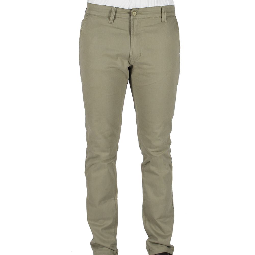 Calça Sarja R7Jeans Masculina Modelo Sport Fino Com Elastano Caqui