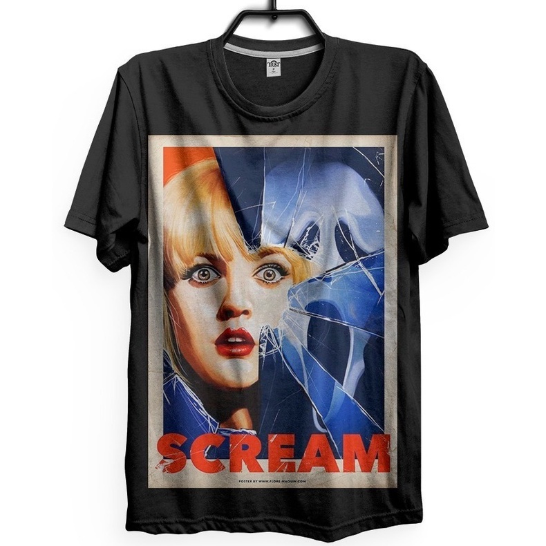 Camiseta Scream Panico Retrô Vintage 80's Halloween
