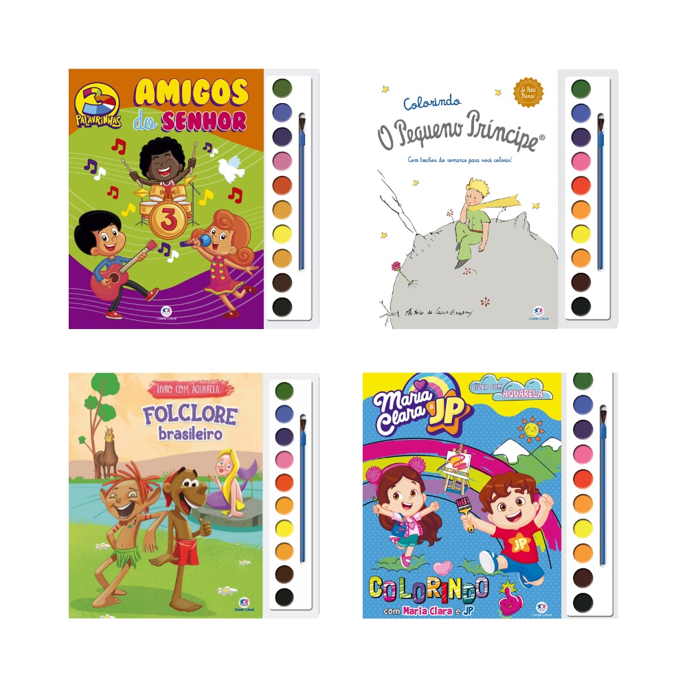 kit Livros Aquarela Divertido em Oferta na Shopee
