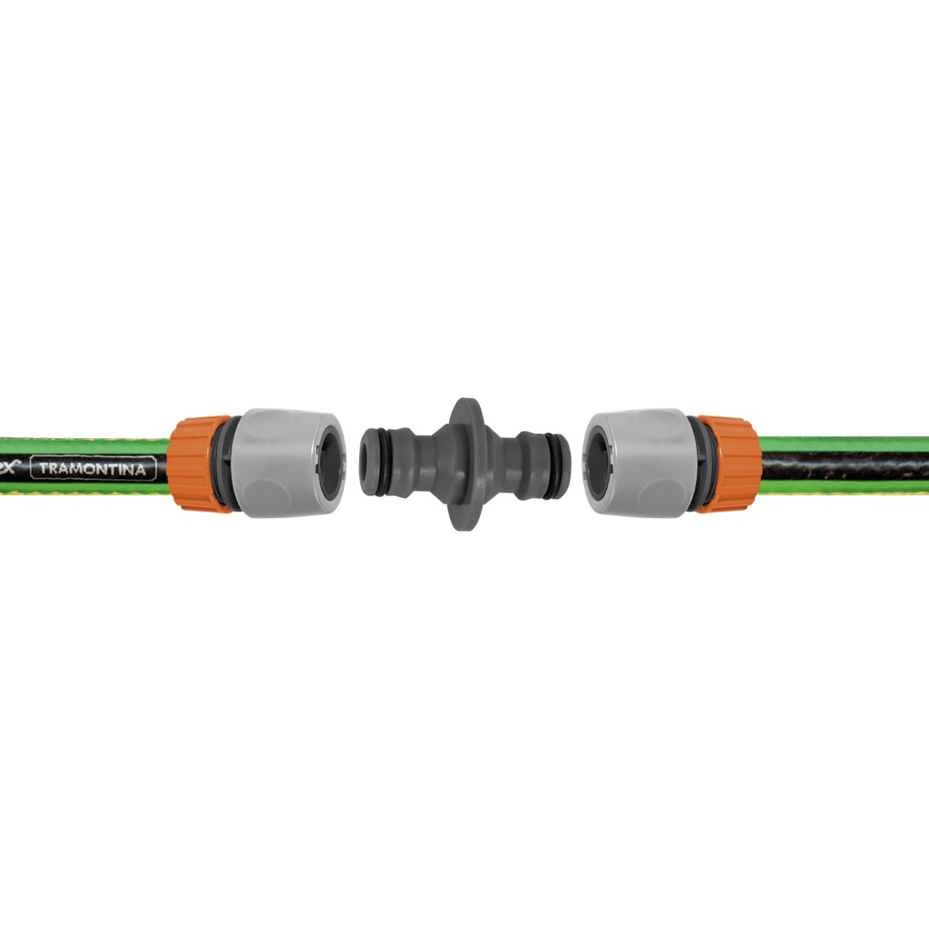 Conector Emenda União De Mangueira Engate Rápido Duplo