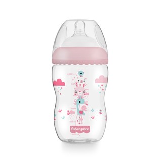 Mamadeira First Moments Rosa Algodão Doce 330ml +4 meses Fisher Price - BB1028 em Oferta na Shopee