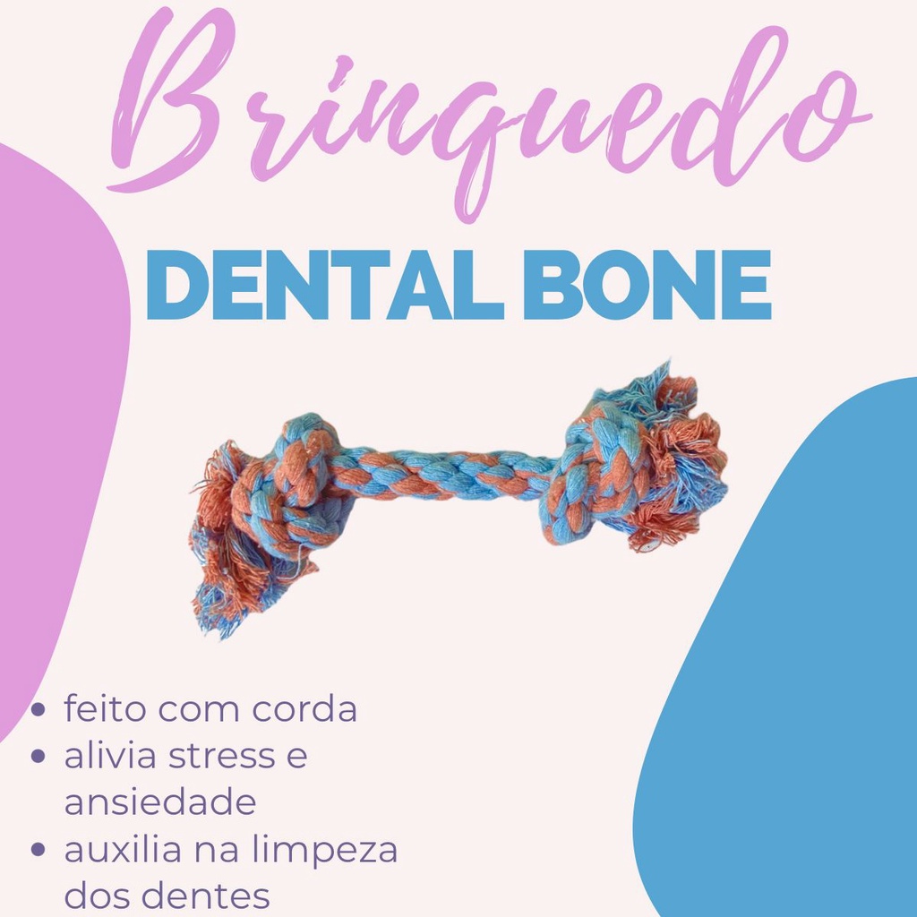 Brinquedo Mordedor de Corda DentalBone para Cães em Oferta na Shopee