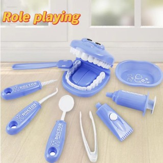 9 Pcs Dentista Brinquedo Fingir Verificar Dente Modelo Kid Educational Doctor Toy