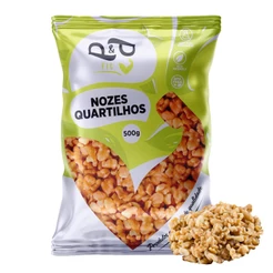 Nozes Pedaços Quartilhos 500g - P&P