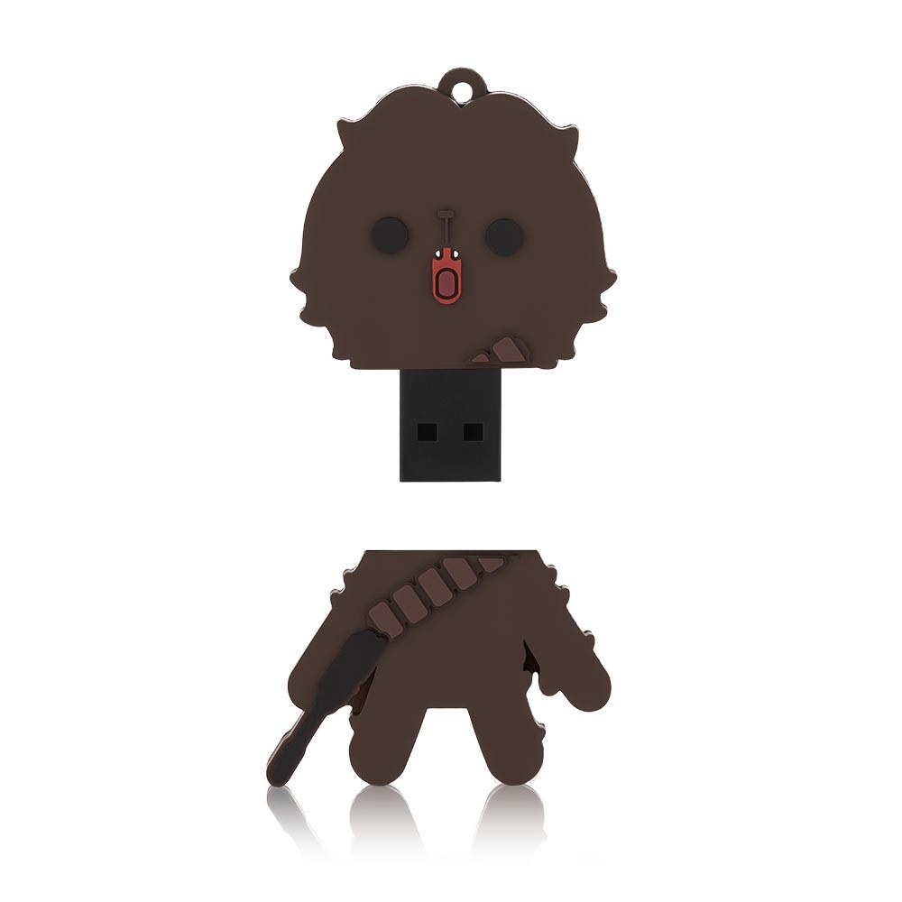 Pen Drive Star Wars Chewbacca 8GB USB Leitura 10MB/s e Gravação 3MB/s Multilaser - PD041 em Oferta na Shopee