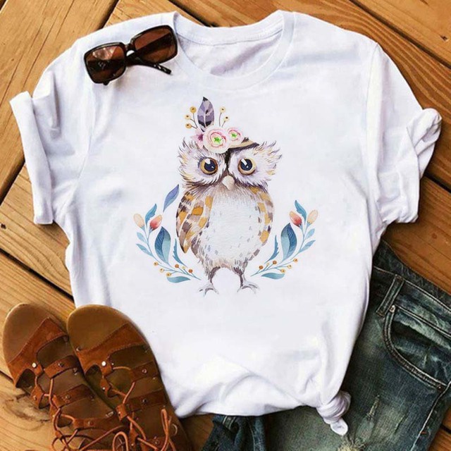 Camiseta Básica Coruja Fofa Owl