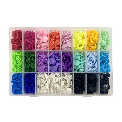 Botao De Pressao Plastico Importado Kit Com 360 Botoes 12mm