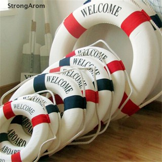 StrongArom 1pc Bem-Vindo À Prancha Da Bóia De Salvação Náutica Anel Parede Do Barco Pendurado Em Casa Decor BR