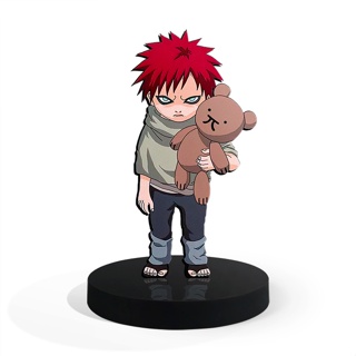 Totem Pequeno Boneco Naruto Gaara 7cm + Base em Oferta na Shopee