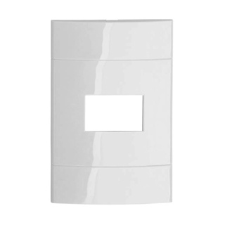 Placa Acabamento 4X2 1 Posto Horizontal Branco Decor em Oferta na Shopee