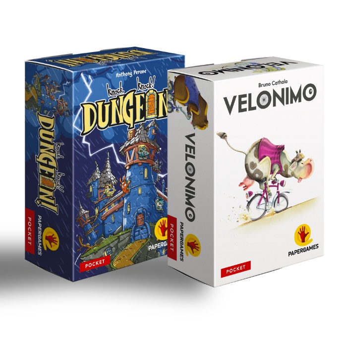 Knock, Knock! Dungeon! + Velonimo -Jogo de Cartas PaperGames