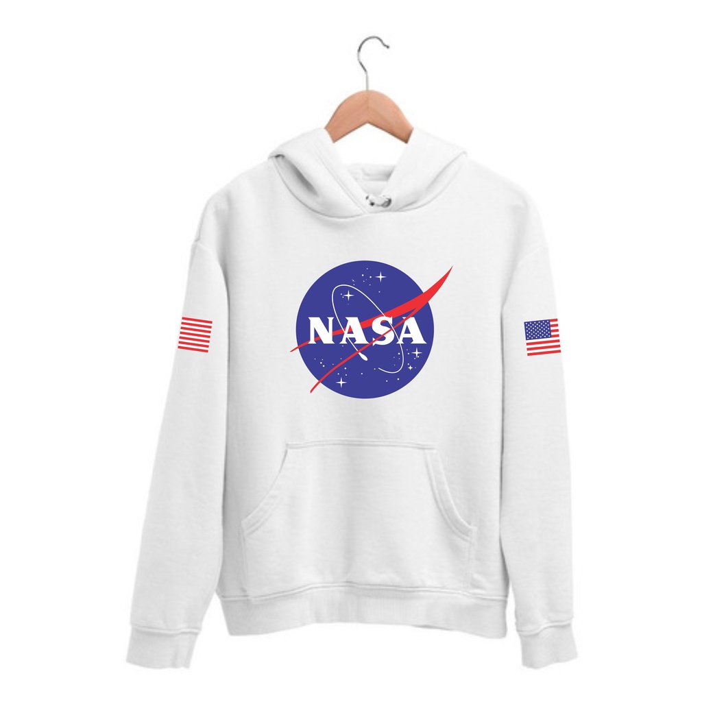Blusa De Frio Moletom Masculino Feminino Com Capuz Nasa