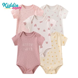 Kiddiezoom Fashion Cartoon Unisex Baby Boy Girl Bodysuits 100 % Algodão Roupas