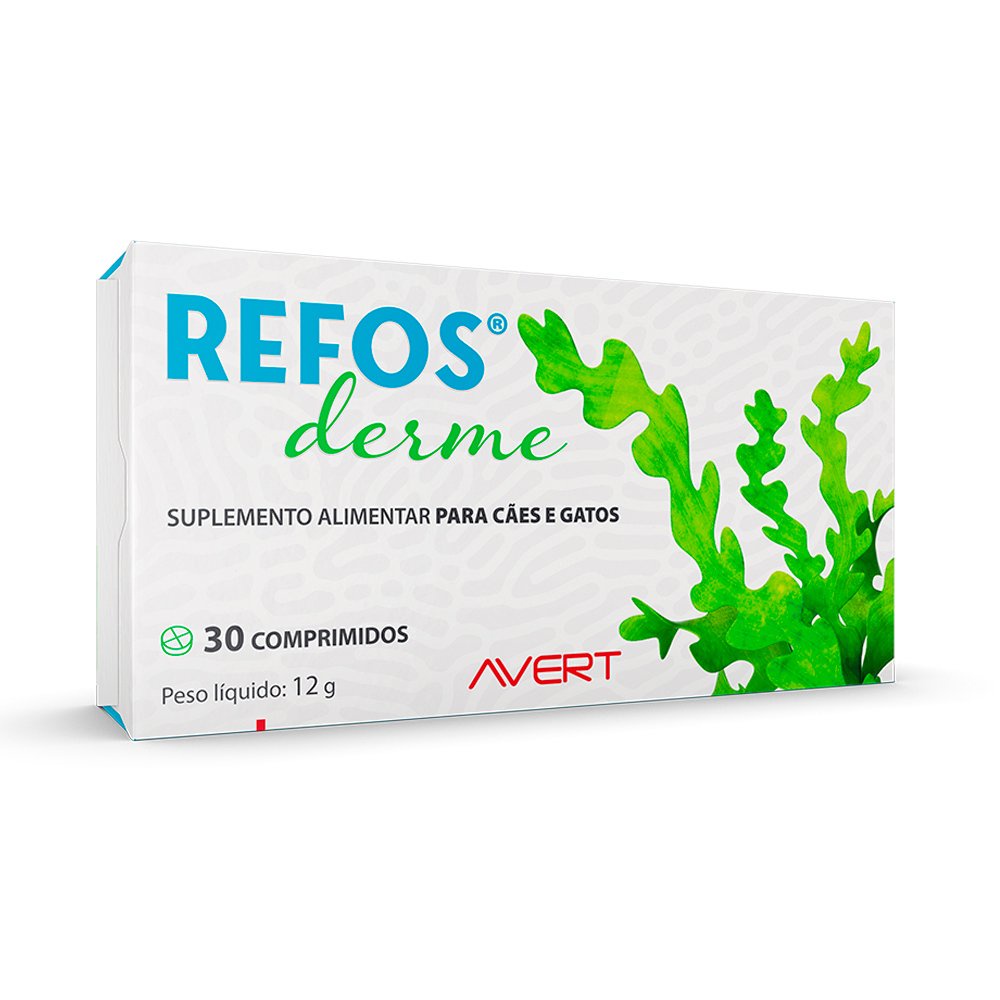 Suplemento Refos Derme Para Cães e Gatos Avert com 30 comprimidos