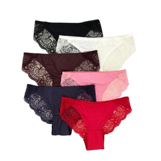 Calcinha Tanga Renda Floral Costa