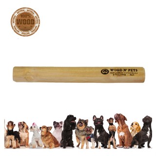 Mordedor Para Cães Wood N Pets Madeira Para Roer Natural - M