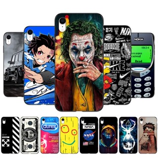 Capa Protetora Para iphone XR Tpu Soft Silicone Preto Carro De Urso De Coringa