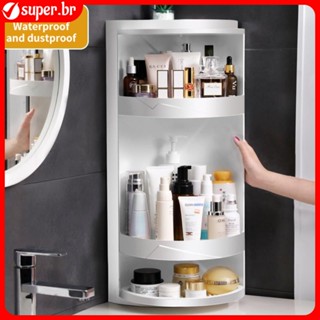 Condimento De Cozinha Rack Plástico Canto De Armazenamento Especial Armário Shampoo Terraço De Banho Superfície Parede Pendurada Artefato Triangular Rotativo