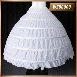 Anágua Saiote Com 6 Aro Branco Longo em Oferta na Shopee