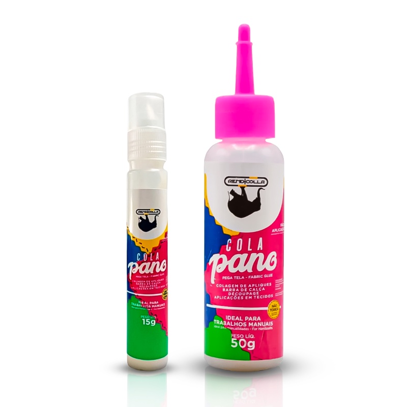 Cola Pano 15g - 50g Para Trabalhos Manuais Artesanato Tecidos Profissional Hobby em Oferta na Shopee