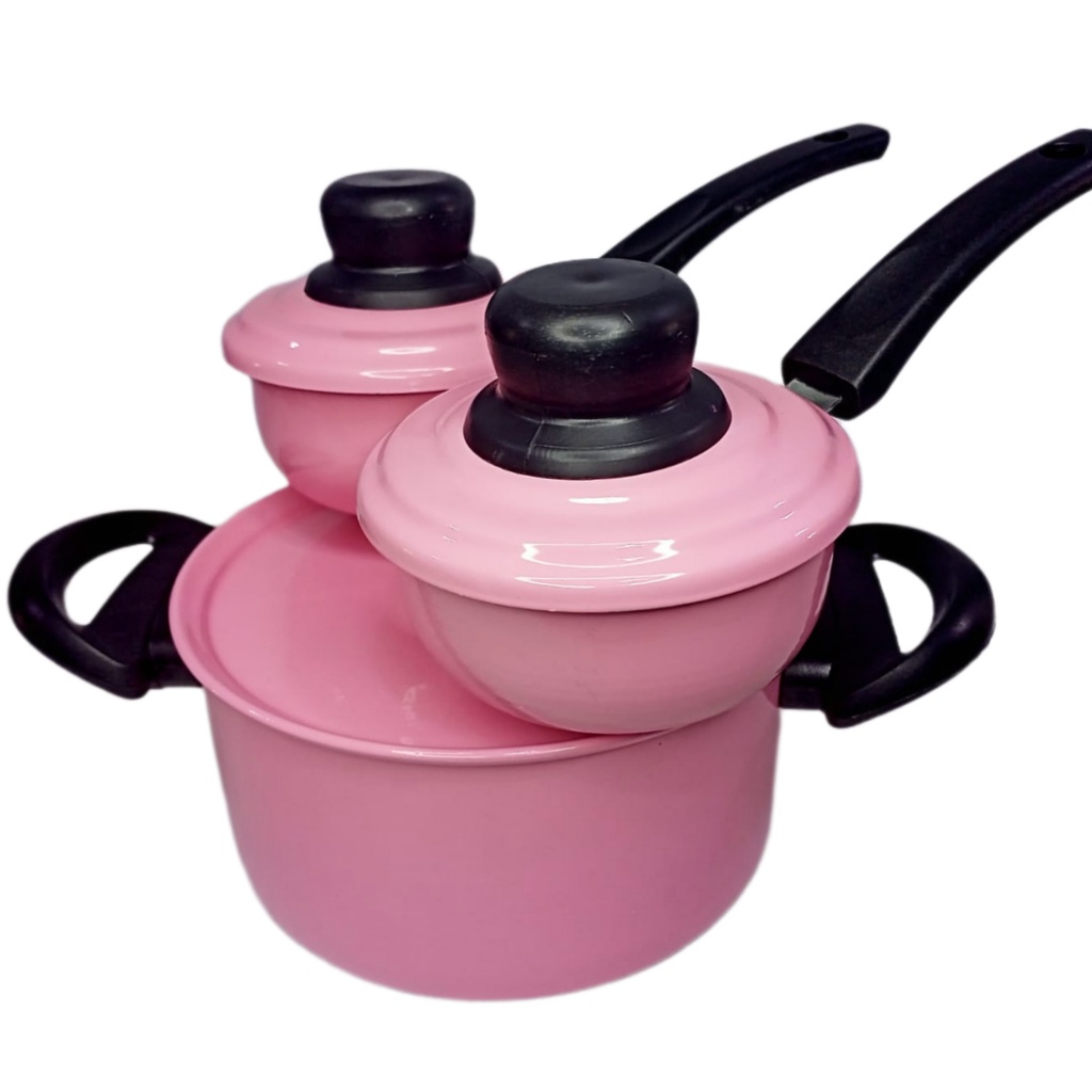 Cuscuzeiro Nordestino duas cubas em 1 vaporizador p/casal Rosa