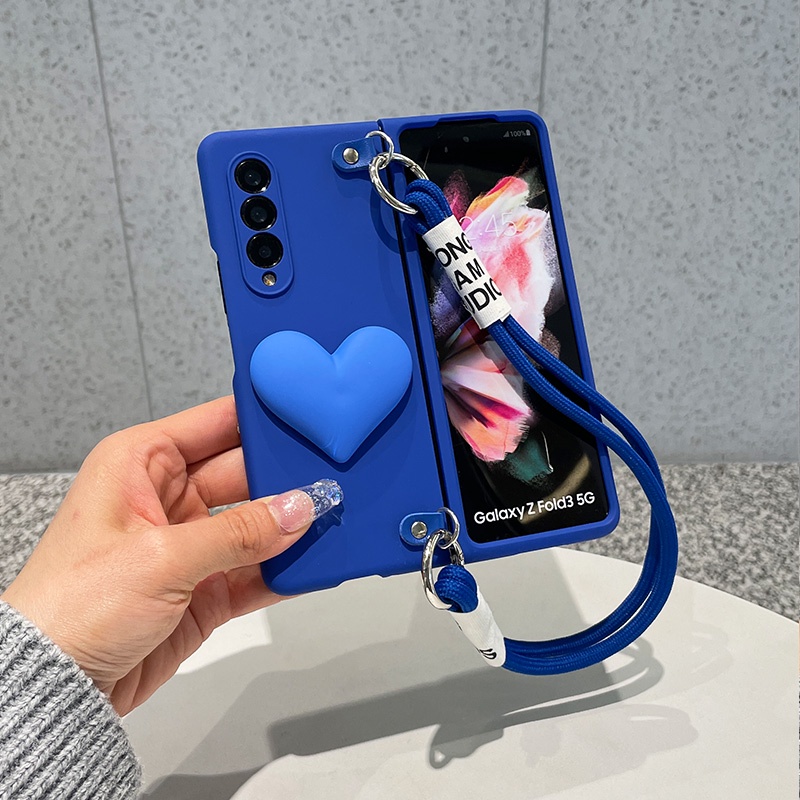 Samsung Galaxy Fold Z 8 Ultra 7 6 5 4 3 5G Moda Azul Preto Grande Amor Coração F