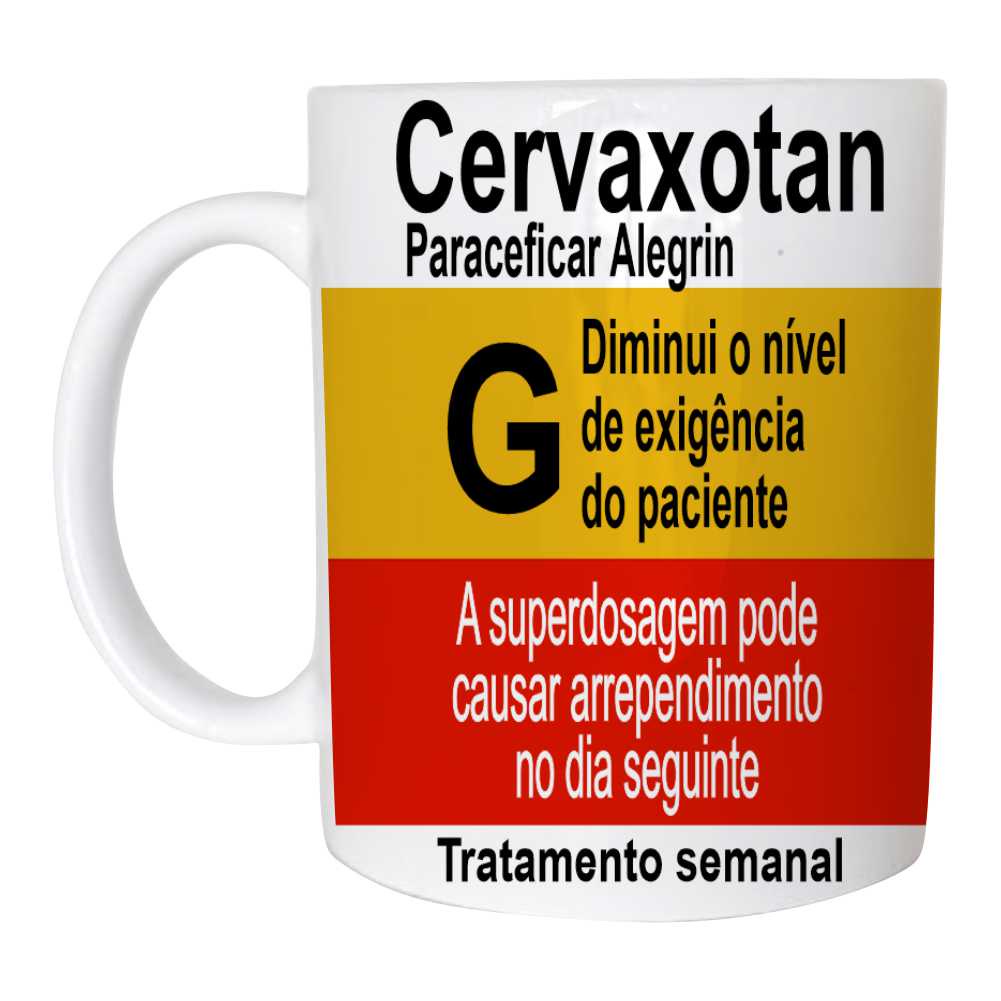 Cervejeiro Caneca de Porcelana Criativa Divertida Remédio Cervejaxotan Para quem adora uma cervejinha