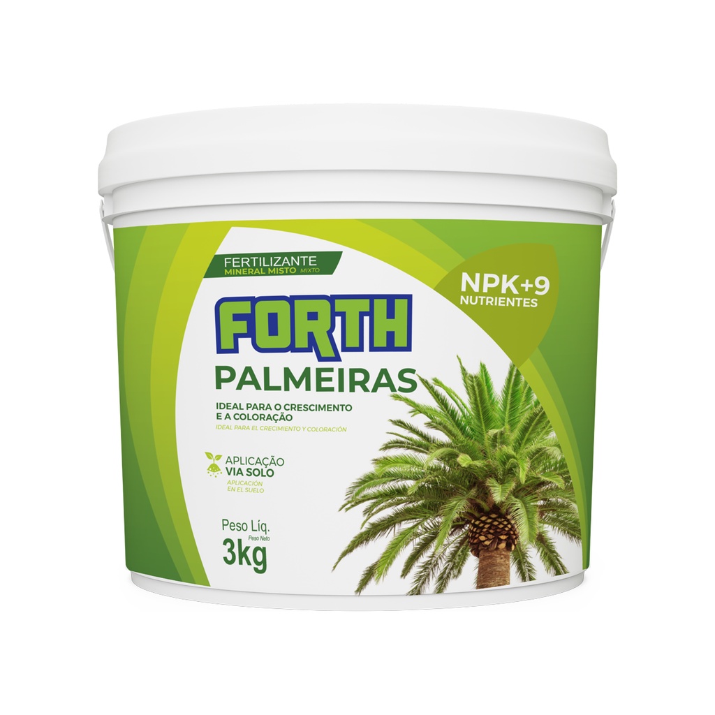 Adubo Fertilizante Forth Palmeiras Balde 3kg Crescimento em Oferta na Shopee