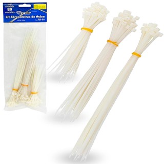 Kit Abraçadeira De Nylon C/ 3 Tamanhos 80un