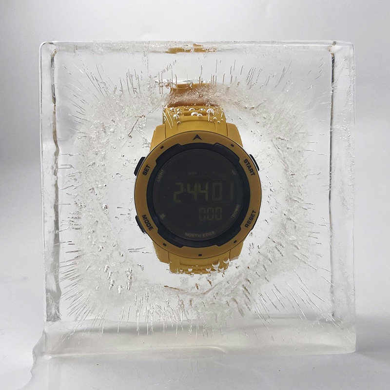 NORTH EDGE Homens Relógio Digital Relógios Esportivos Masculinos Dual Time Pedômetro Despertador À Prova D'água 50M Mili — imagem 2 de 2