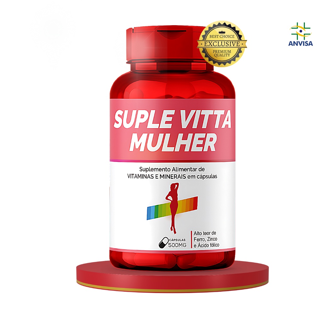 Supel Vitta Mulher Bio Vittas 60 Cáps Suplemento Multivitaminico