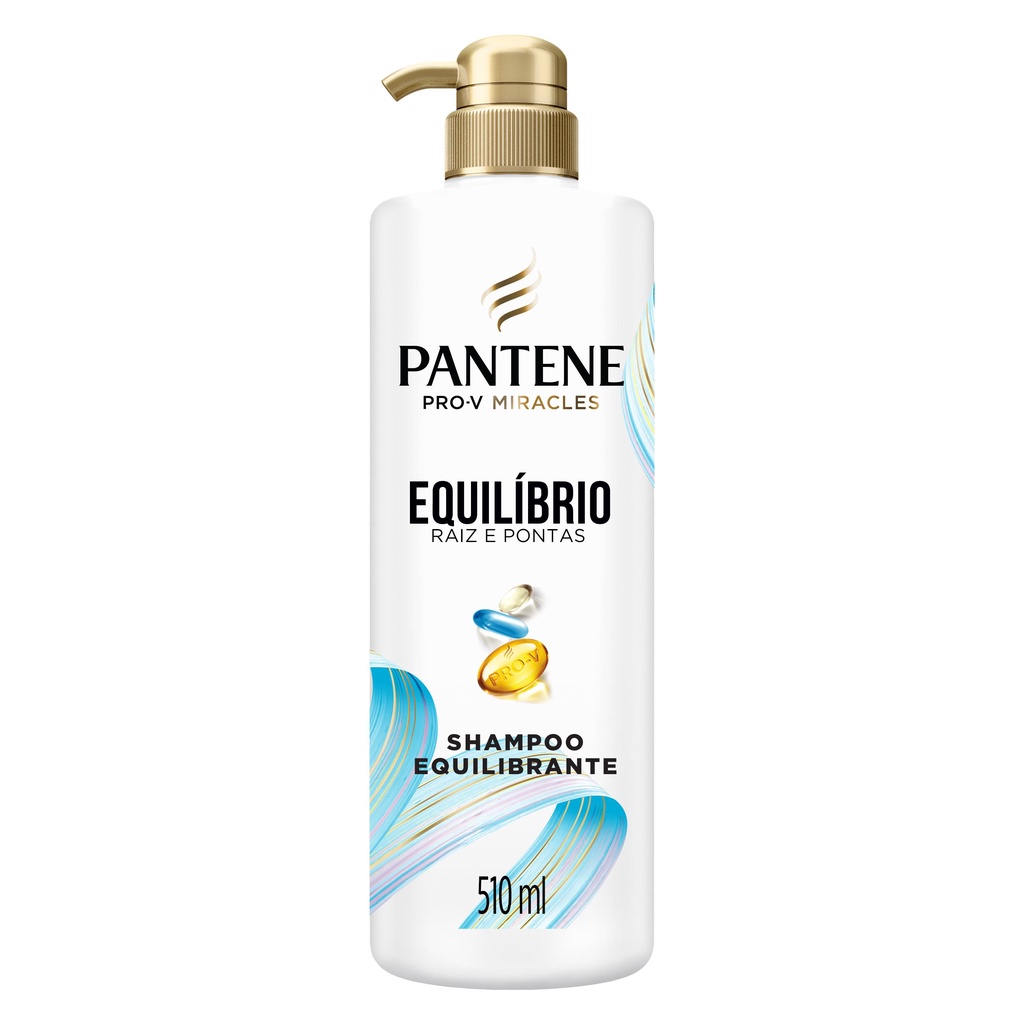 Shampoo Pantene Equilíbrio Cabelos Mistos e Pontas Ressecadas 510ml em Oferta na Shopee