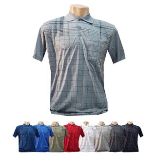Camiseta Pólo Estampa Quadriculada Com Bolso Suncai