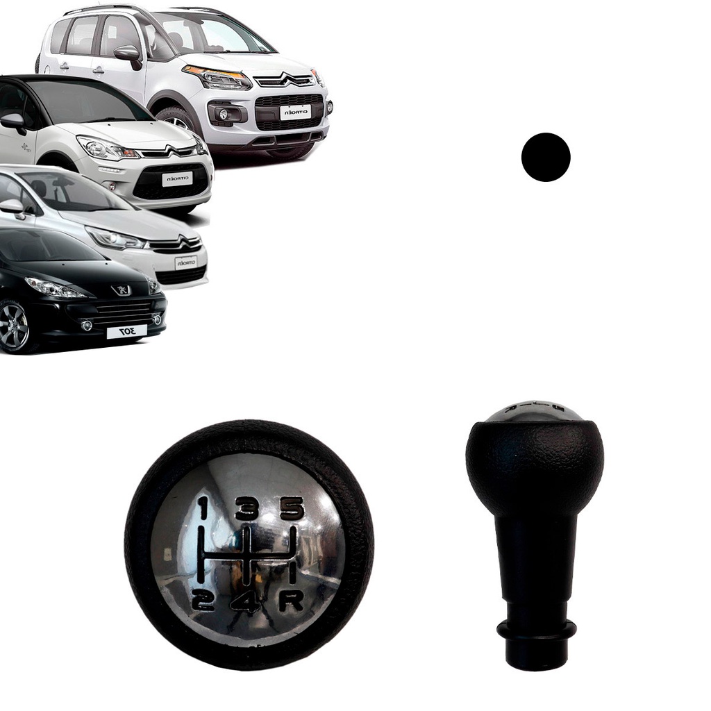 Manopla de Câmbio Citroen C3 2004 Até 2018 C4 2007 Até 2014 AirCross 2011 Até 18 Peugeot 307 2002 Até 2012 em Oferta na Shopee