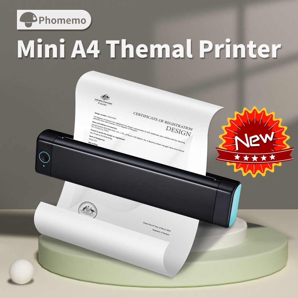 Impressora Térmica Portátil Phomemo M08F A4