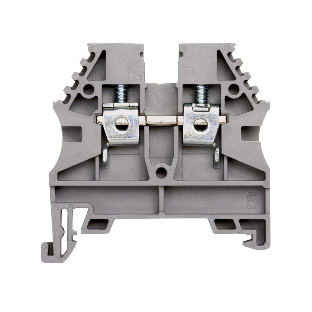 Conector Borne Simples Conexao Parafuso Para Cabo 4Mm Cinza - Home Appliances