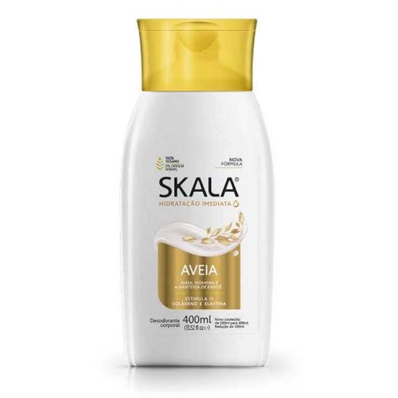 Hidratante Corporal Skala Aveia 400ml Estimula o Colágeno e Elastina 100% Vegano