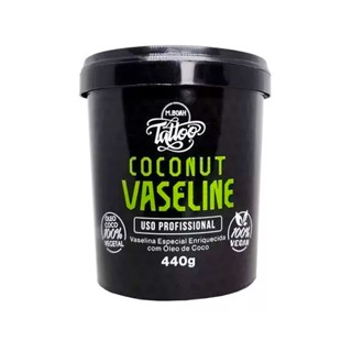 Vaselina de Coco Profissional Vegana Para TatuagemTatto 440g