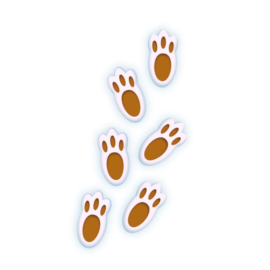 Kit 36 Enfeite Mural Páscoa Mini Pé Pata Patinha Coelho Decoração Parede em Oferta na Shopee