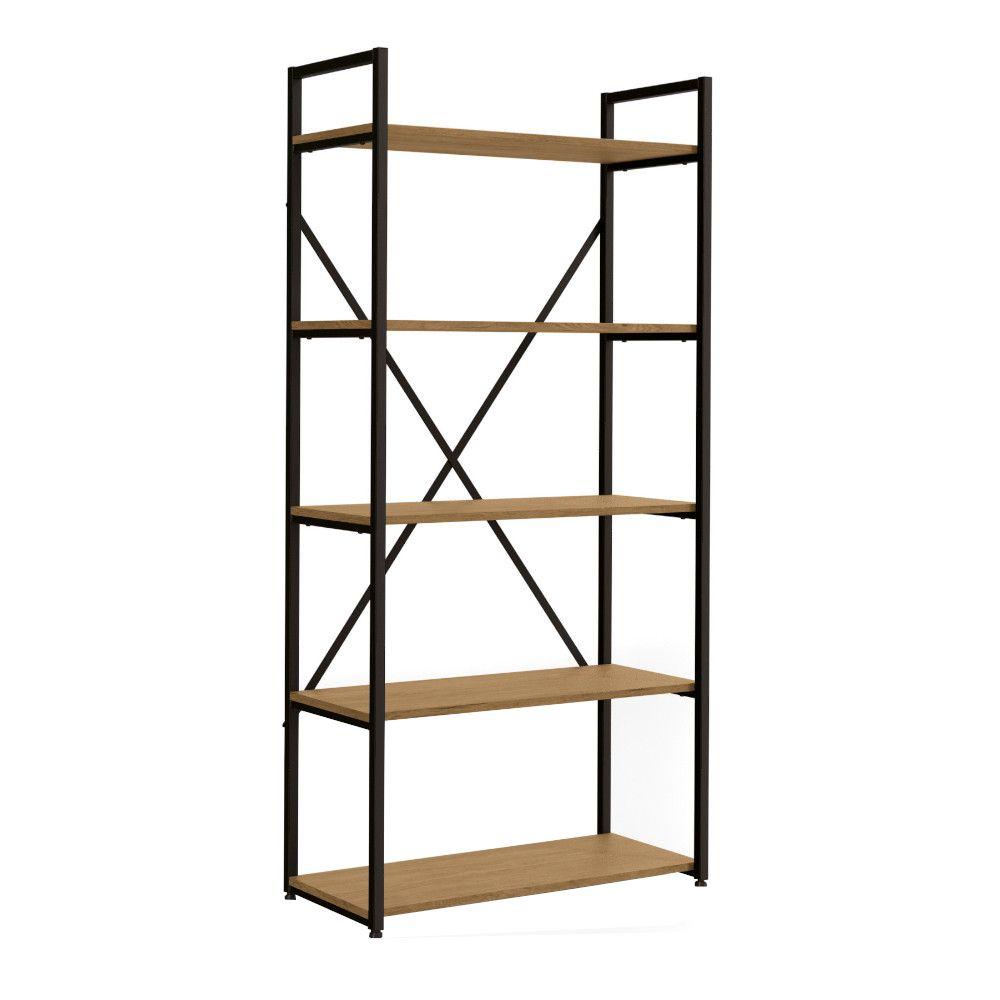 Estante Alta Kappesberg LI006 5 Prateleiras Industrial Freijó 150cm em Oferta na Shopee