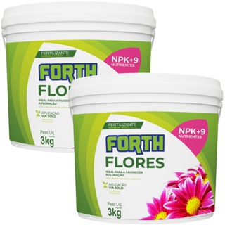 Kit 2 Adubo Fertilizante Forth Flores Balde 3kg em Oferta na Shopee