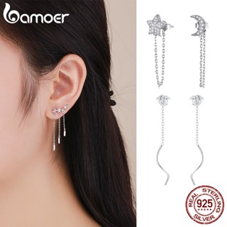 Brincos Bamoer 925 Pingente De Prata Pinos De Orelha Femininos Fashion Jewelry
