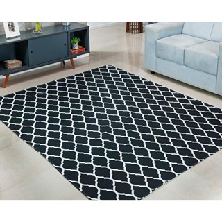 Tapete Grande 4x2 No Tecido Jacquard Com Antiderrapante Sala