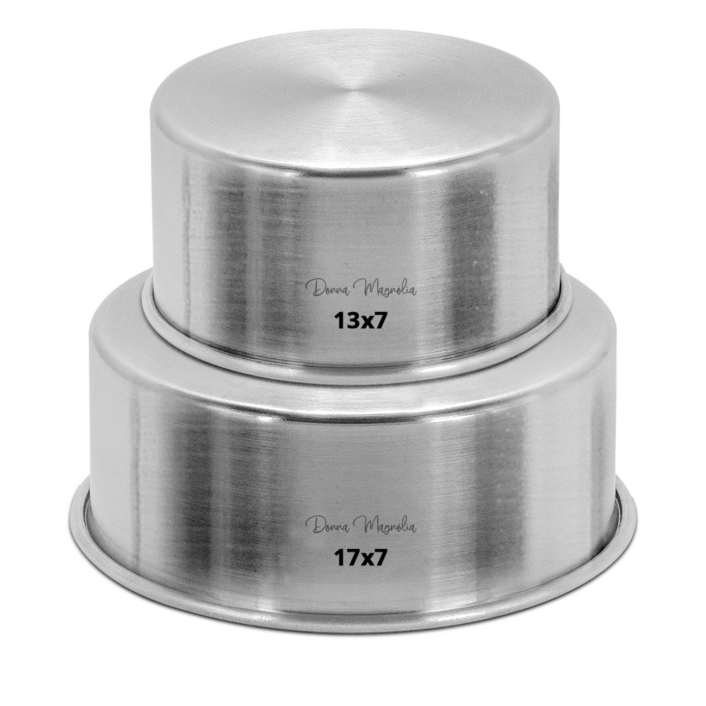 Jogo 2 Forma Assadeira Bolo REDONDA 13 - 17 x 7 Alumínio H98 em Oferta na Shopee