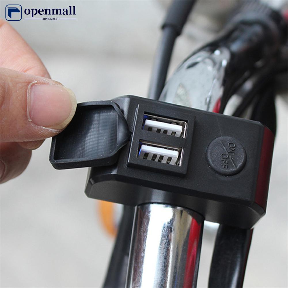 Porta USB Dupla Para Motocicleta Carregador De Barra De Mão 3A 12V A 5V Adaptador De Carga Rápida Tomada De Alimentação em Oferta na Shopee