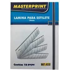 Kit Lâmina Para Estilete 18mm MP 452 Caixa com 100 unidades Masterprint