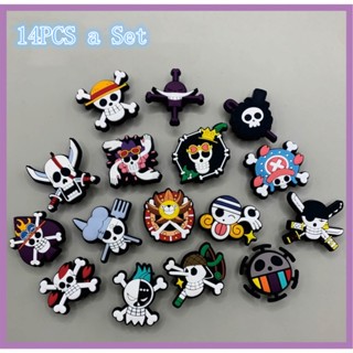 14PCS (Random)/Set One Piece Jibbitz Crocs Sapato Buckle Sapatos Acessórios Cartoon PVC Decoração Presentes De Aniversário