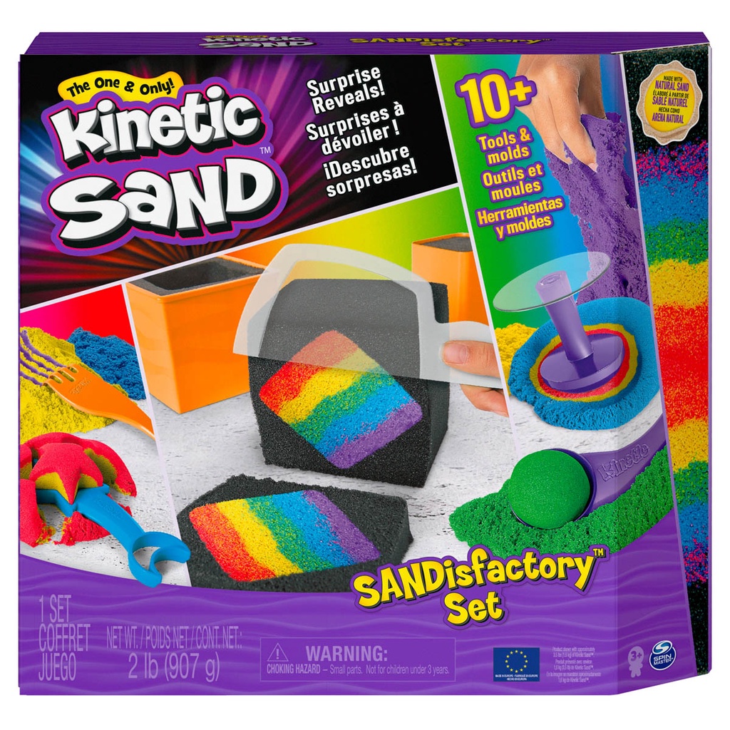 Massa Areia - Conjunto Fábrica de Areia - Kinetic Sand em Oferta na Shopee